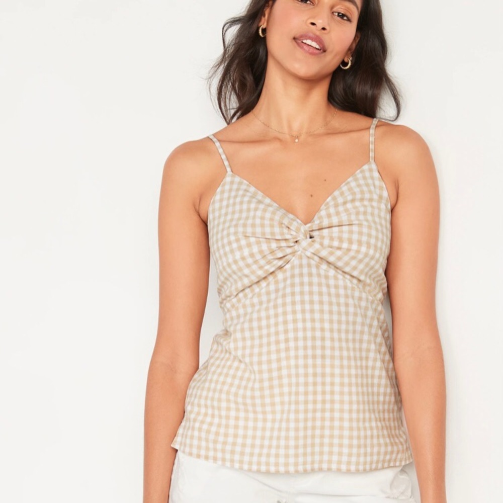 Gingham cami top